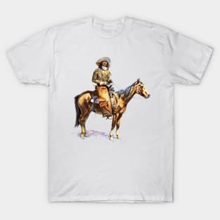 Arizona Cowboy by Frederic Remington T-Shirt